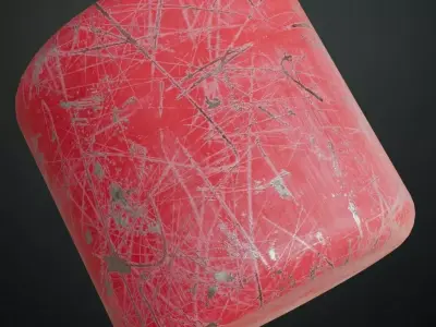 Painted Metal Surface PBR Seamless Texture