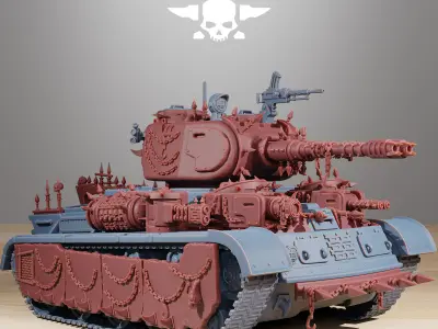 GrimGuard Heavy Tank Corrupted Conversion Kit 3D print model