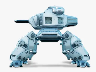 Obliterator - Heavy Battle Mech Low-poly 3D model