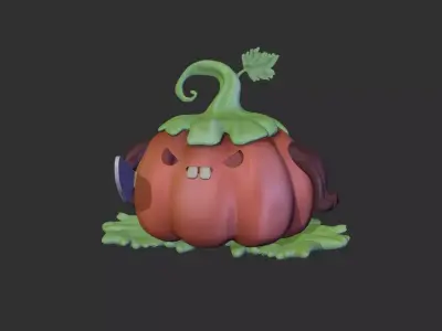 HALLOWEEN SCARY PUMPKIN 3D print model
