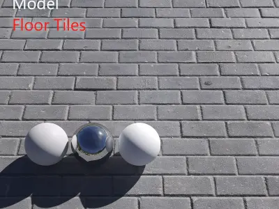 Ultra realistic Tiles Floor Scan 3D model get