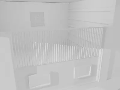 Horse Stable Low-poly 3D model