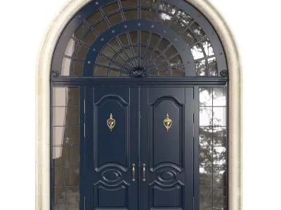 Entrance classic door 61 3D model