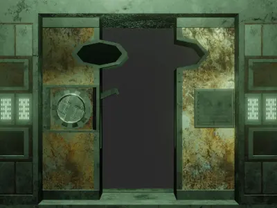 SCI-FI INDUSTRIAL MODULAR PACKAGE 3D model