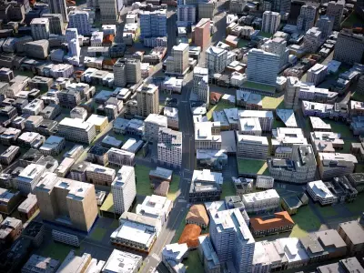 City 30 Low-poly 3D model