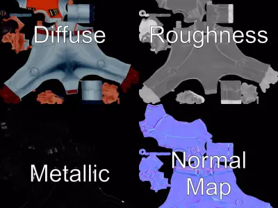 Space Ranger Uniform model pack Low-poly 3D model