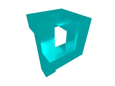 P Symbol v1 006 Low-poly 3D model