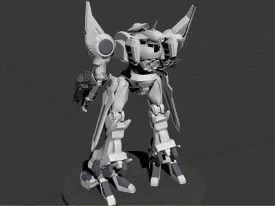 armored core robot 3D model