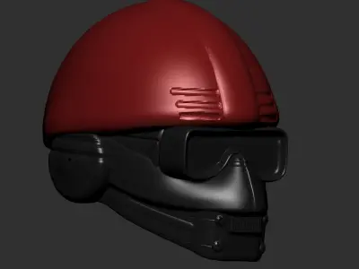 helmet high poly sculpt 3d printable 3D model 3D model 6