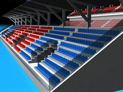 Stadium seating areas collection2 3D model