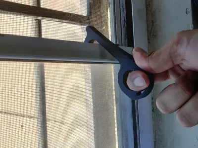 Anti-covid person opening door with metal handle Free 3D print model