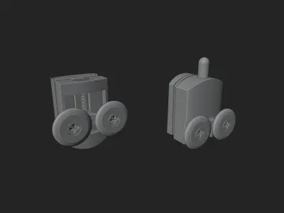 Shower Door Rollers 3D model