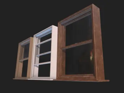 Window Low-poly 3D model