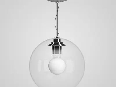 Glass Ceiling Lamp 25 3D model