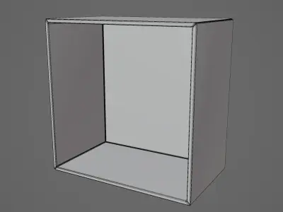 Wall Cabinet Low-poly 3D model