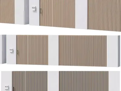 044 Modern Fence 02 3D model