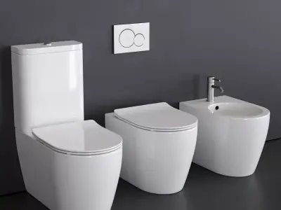 Scarabeo Ceramiche Moon WC Low-poly 3D model