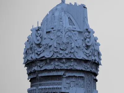 Ocean Cyberpunk Tower 8  3D model