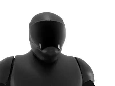 fully-rigged    SCI-FI CHARACTER Low-poly 3D model