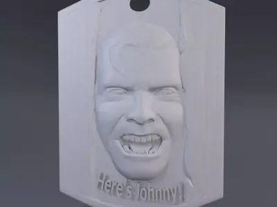 Jack Torrens with an inscription 3D print model