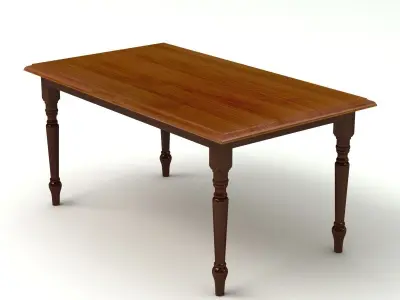 Woden Table 08 3D model