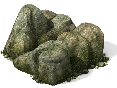 Explore the mountains - Rocks 015 3D model