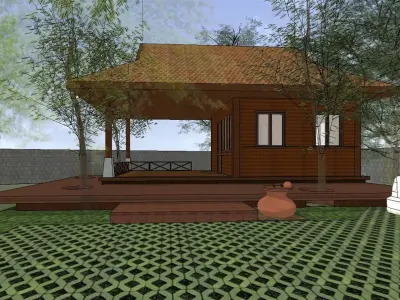 Tropical pavilion version 1 3D model