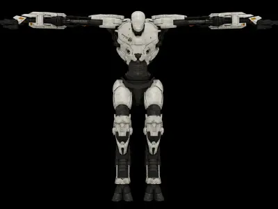 ZORN THE ROBOT  Low-poly 3D model