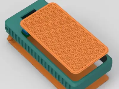 Power Bank Enclosure Stone Block Style 3D print model