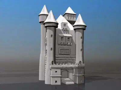 A very old castle 3D print model