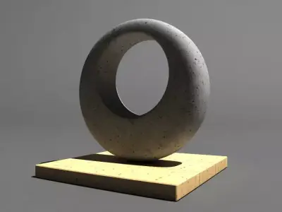 escultura serie01 Low-poly 3D model 2