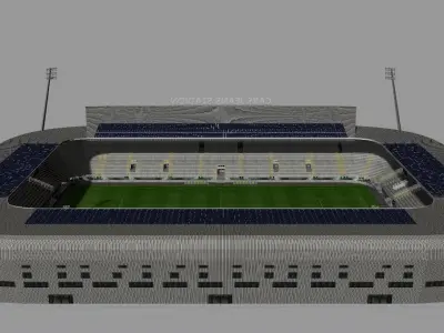 Cars Jeans Stadion Ado den Haag Low-poly 3D model
