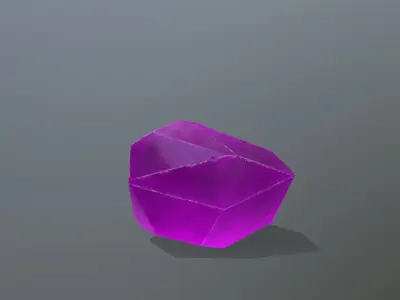 Crystal Set Low-poly 3D model 8