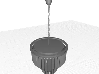 Yazmin Light Unique Tiered Chandelier  3D model