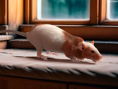  Running Rat Fur Animated Rigged 