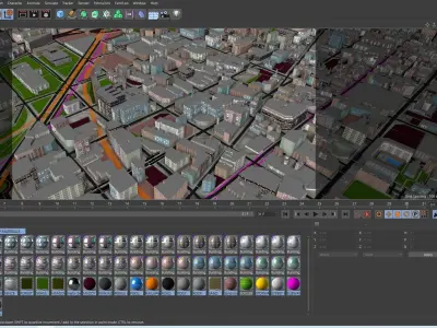 Barcelona City of Spain 3d model 2021 Low-poly 3D model