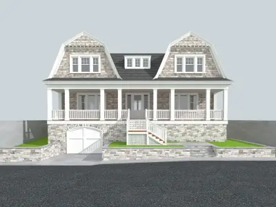 Cape Cod House 8 3D model