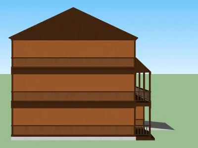 Compact House 2 Free 3D model