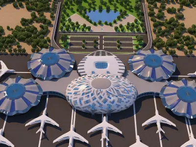 0012 - Architecture Airport - 2021 - 04 3D model