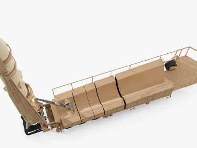  Sejjil Missile on Raised Launcher 