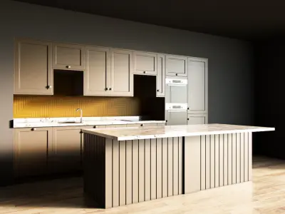 40-Kitchen4 matte 4 3D model