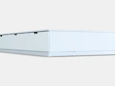 NORDLI Bed frame with storage 1 Low-poly 3D model