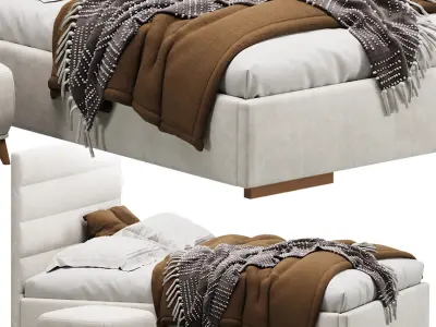 Bed Lawson 160 Velvet Gray  3D model