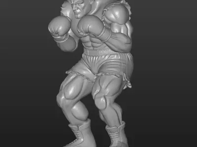 Balrog Street Fighter-Heavyweight Boxer 3D Miniature 3D print model