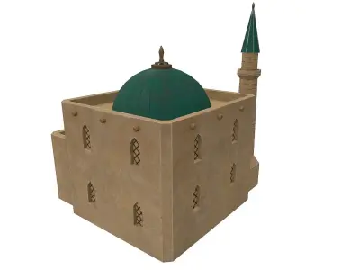 Desert Building 3 Low-poly 3D model