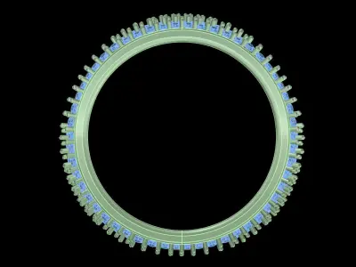 Yellow gold diamond rings-PR-466-DIA 3D print model