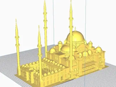 mosque of suleymaniye 3D print model
