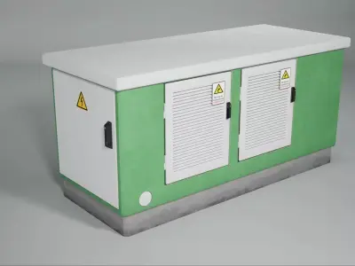 Electrical Distribution Boxes and Stations Pack 3D model