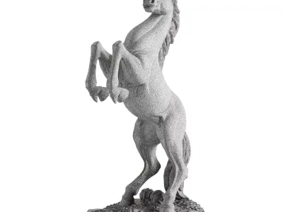 horse statue 4 3D model purchase