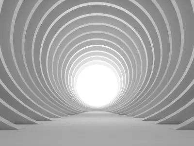 4 Sci Fi Tunnel Sets 3D model